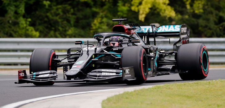 Hamilton, en la Qualy del GP de Hungría 2020