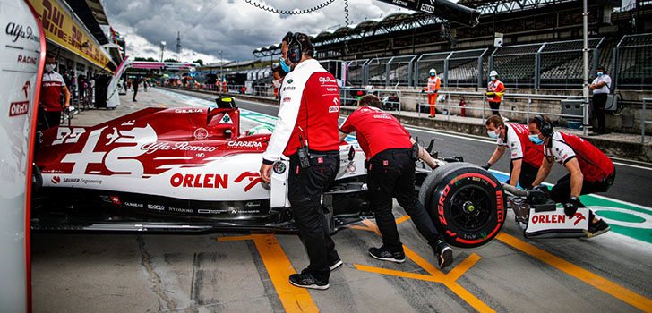 Kimi Räikkönen, frustrado con el final de la clasificación en Hungría