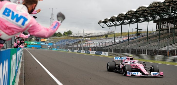 Racing Point celebra al cuarto puesto de Stroll en Hungría