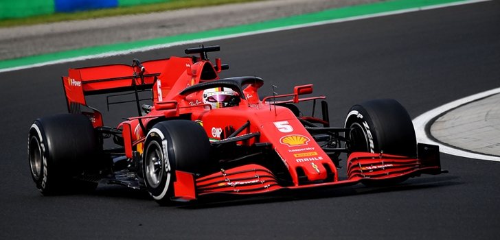 Vettel, en el GP de Hungría 2020