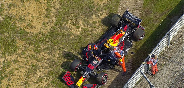 Accidente de Alexander Albon en los Libres 2 en Silverstone