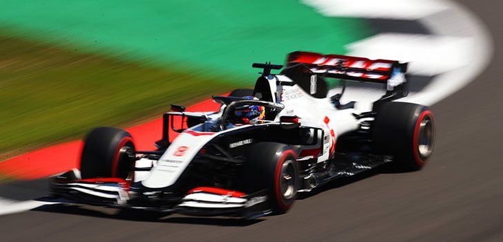 Romain Grosjean, conforme con el rendimiento de su VF-20 en Silverstone