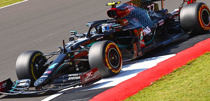 Lewis Hamilton y Valtteri Bottas reinan en Silverstone