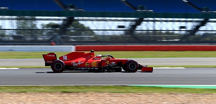 Leclerc, en la Qualy de Silverstone