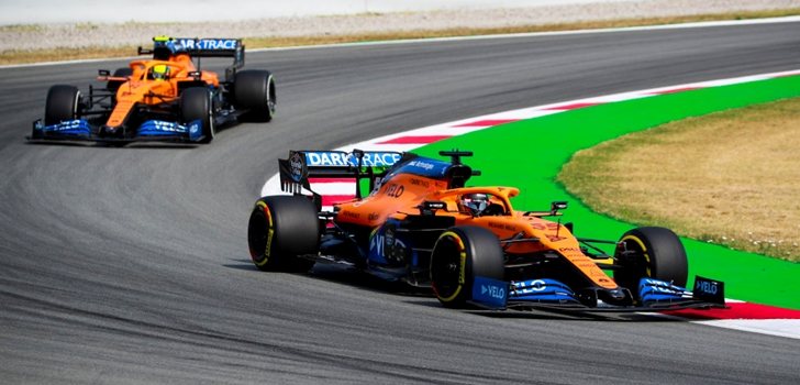 Sainz y Norris, en la Qualy del GP de España