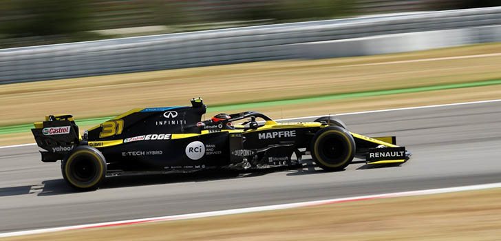 En Renault están descontentos con este Gran Premio en España de principio a fin