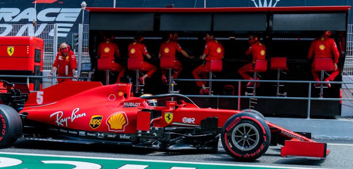 Sebastian Vettel y Ferrari 2020