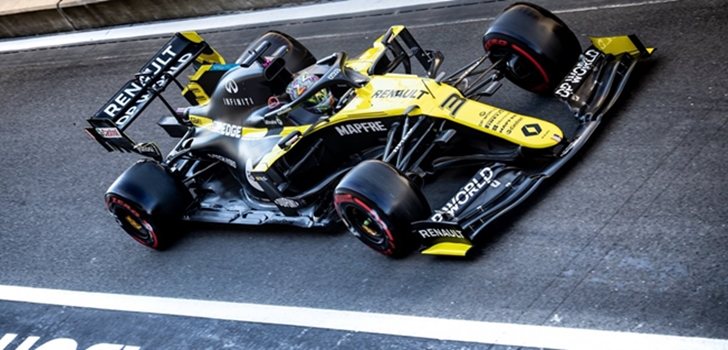 Ricciardo, a los mandos de su Renault