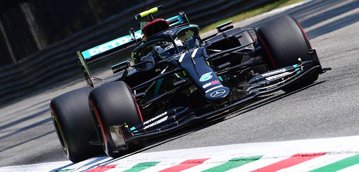 Valtteri Bottas, molesto por no haber recortado más puntos a Hamilton en Monza