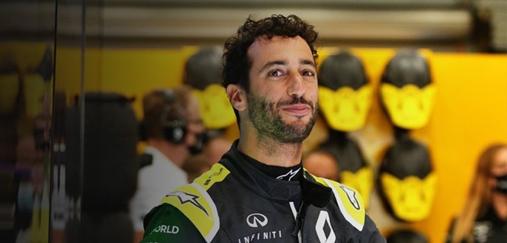 Ricciardo, durante el GP de Italia