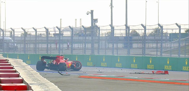 El accidente de Sebastian Vettel había sido lo más impactante en la clasificación en Rusia