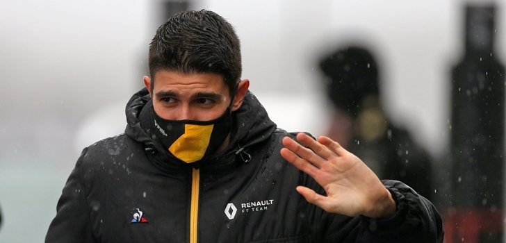 Ocon, bajo la lluvia de Nürburgring