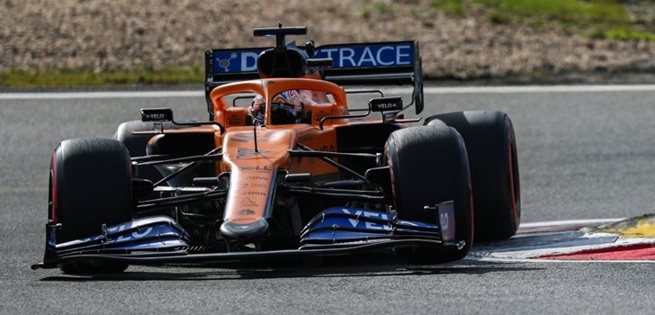 Carlos Sainz, en el GP de Eifel 2020