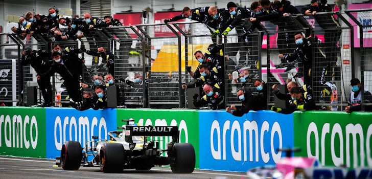 Daniel Ricciardo podio Eifel gp