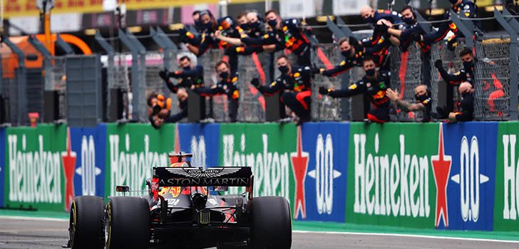 Max Verstappen, eufórico por su podio en el Gran Premio de Portugal