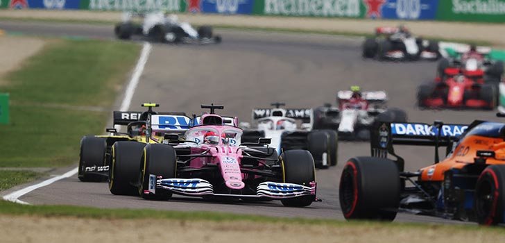 Sergio Pérez había tenido la posibilidad de subir al podio en Imola