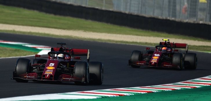 Vettel y Leclerc, en la temporada 2020