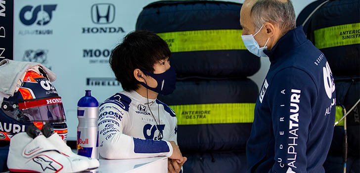 Tsunoda solo tenía que pensar en el test de F1