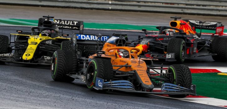Sainz, por delante de Ricciardo y Verstappen