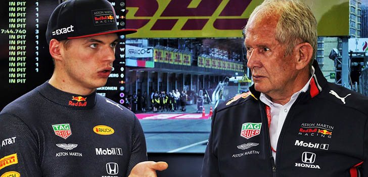 Helmut Marko, molesto por la maniobra de Verstappen en Estambul