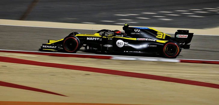 Esteban Ocon, el más rápido de Renault en Sakhir