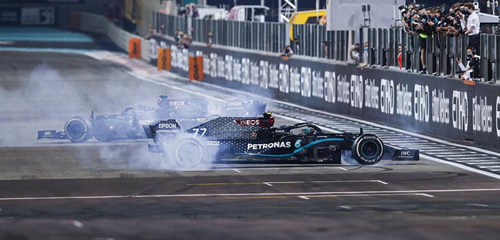 Mercedes termina con un podio doble en Abu Dabi