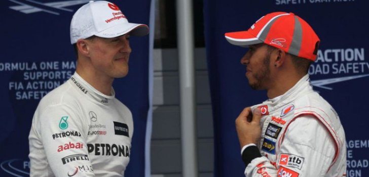 schumacher y hamilton