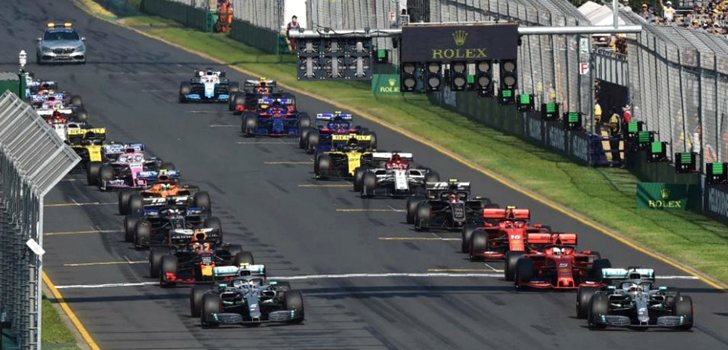 Los monoplazas de F1, en el GP de Australia 2019