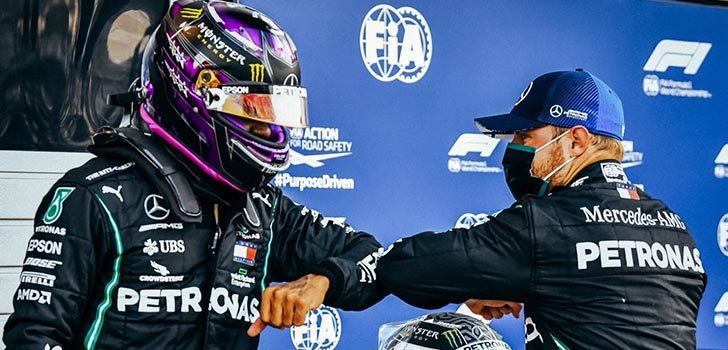 Lewis Hamilton destaca la evolución de Valtteri Bottas