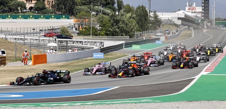 Los monoplazas de F1, en el GP de España 2020