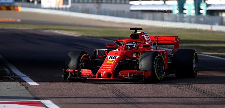 Carlos Sainz, emocionado con su día con Ferrari