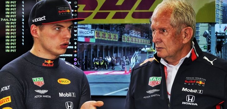 Marko, junto a Verstappen