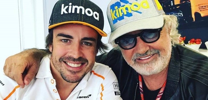 Briatore, junto a Fernando Alonso