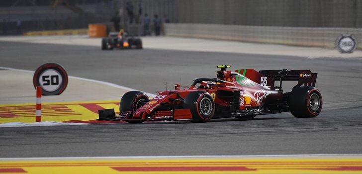 Sainz, en el GP de Baréin 2021