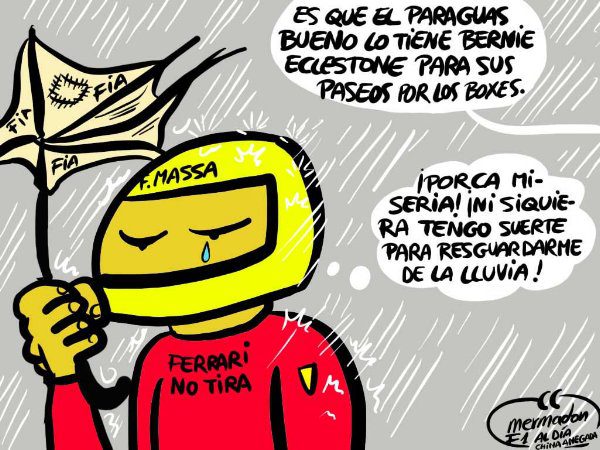 La viñeta (40): 'Massa, derrotado de nuevo por la mala suerte'