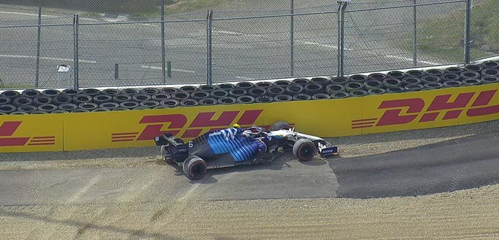 Accidente de Nicholas Latifi en los Libres 3 de Imola