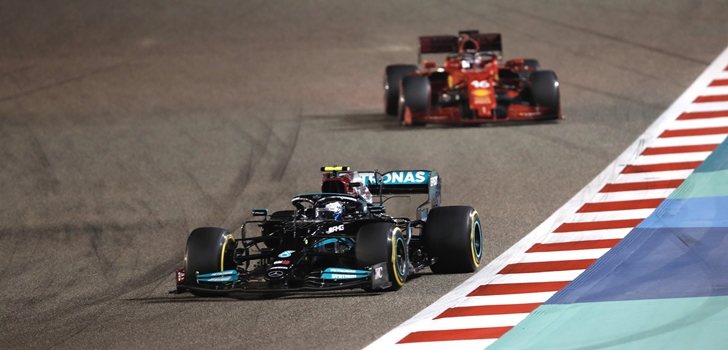 Bottas, por delante de Leclerc en Baréin