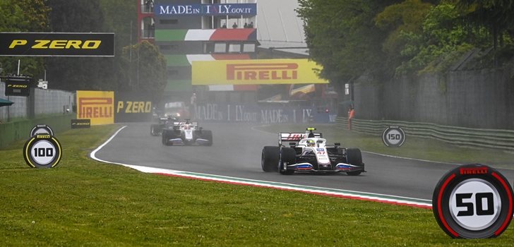 Mick Schumacher, en el GP de Emilia Romaña 2021