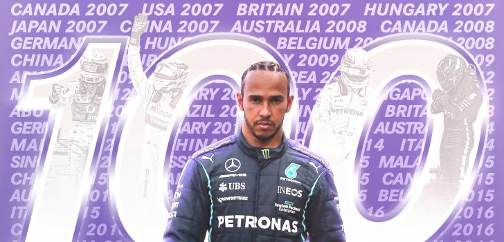 hamilton 100 poles españa 2021