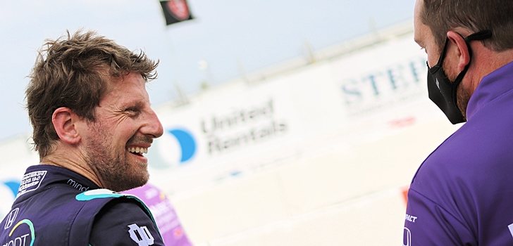 Grosjean, en la Indycar