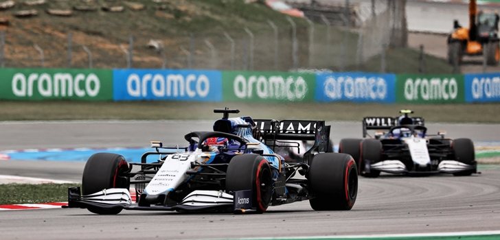 los Williams, en el GP de España 2021