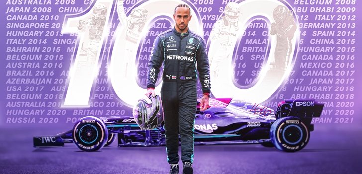 Hamilton y su victoria número 100 en la F1