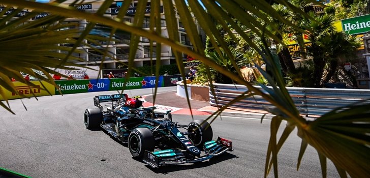 Bottas, en la Qualy de Mónaco