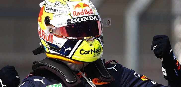 Verstappen celebra su triunfo en Austria