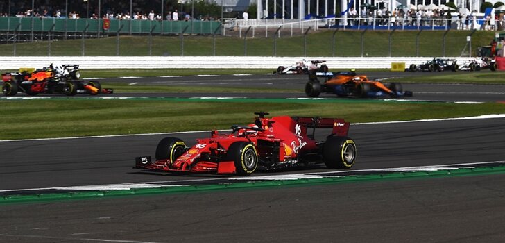 Leclerc, 4º en el sprint de Silverstone