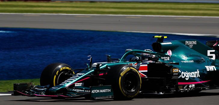 vettel octavo en silverstone