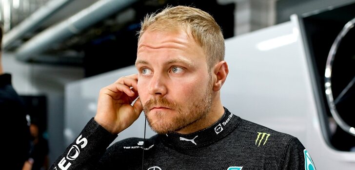 Bottas, antes de subirse al W12 en Bélgica