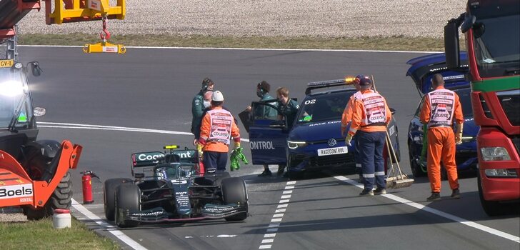 Vettel, parado en Zandvoort