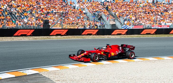 Leclerc, en la Qualy de Zandvoort