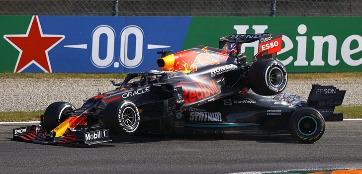 Verstappen y Hamilton en Monza